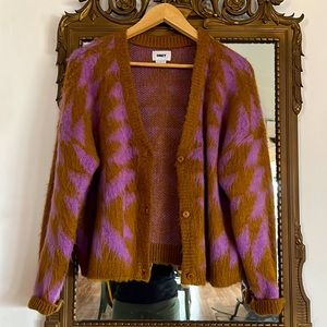 Vibrant Obey Cardigan💜🧡